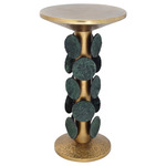 Nasturtium Accent Table - Antique Brass