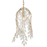Banyan Drape Pendant - Antique Brass / Clear