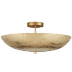 Origo Semi Flush Ceiling Light - Brass