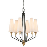 Hennin Chandelier - Oil Rubbed Bronze / Frost