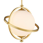 Astral Pendant - Brass / White