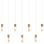 Cannula Linear Multilight Pendant - Vintage Brass / Alabaster