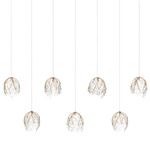 Banyan Linear Multi-Light Pendant - Antique Brass / Clear