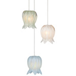 Polpo Misto Round Multi-Light Pendant - Silver / Multicolor