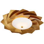 Asterisk Color-Select Ceiling Light - Contemporary Gold Leaf / Opaque White