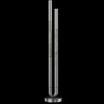 Antonia Floor Lamp - Silver Leaf / Brass / Smoke