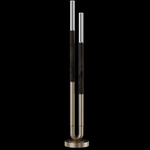Antonia Floor Lamp - Soft Gold Leaf / Brass / Charcoal