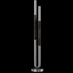 Antonia Floor Lamp - Silver Leaf / Nickel / Charcoal