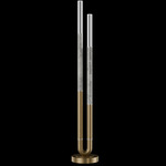 Antonia Floor Lamp - Gold Leaf / Nickel / Smoke