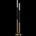 Antonia Floor Lamp - Gold Leaf / Nickel / Charcoal