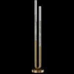 Antonia Floor Lamp - Gold Leaf / Brass / Smoke