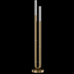 Antonia Floor Lamp - Gold Leaf / Nickel / No Skin