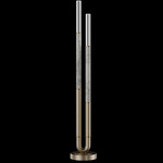 Antonia Floor Lamp - Soft Gold Leaf / Brass / Smoke