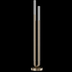 Antonia Floor Lamp - Soft Gold Leaf / Nickel / No Skin
