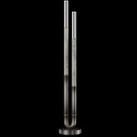 Antonia Floor Lamp - Ombre Silver / Brass / Smoke