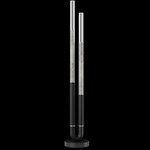 Antonia Floor Lamp - Black / Nickel / Smoke