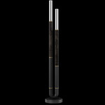 Antonia Floor Lamp - Black / Brass / Charcoal