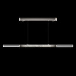 Antonia Linear Pendant - Ombre Silver / Nickel / Smoke