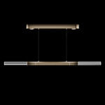 Antonia Linear Pendant - Ombre Bronze / Nickel / No Skin