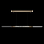 Antonia Linear Pendant - Ombre Bronze / Nickel / Smoke
