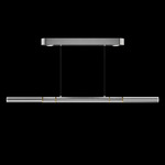 Antonia Linear Pendant - Silver Leaf / Brass / No Skin