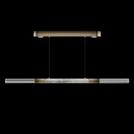 Antonia Linear Pendant - Ombre Bronze / Brass / Smoke