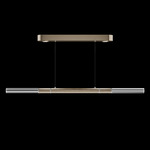 Antonia Linear Pendant - Gold Leaf / Nickel / No Skin