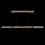 Antonia Linear Pendant - Ombre Bronze / Brass / No Skin