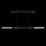 Antonia Linear Pendant - Black / Brass / Charcoal