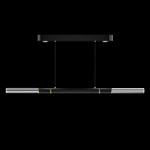 Antonia Linear Pendant - Black / Brass / No Skin