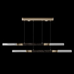Antonia Linear Pendant - Ombre Bronze / Brass / Charcoal