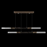 Antonia Linear Pendant - Bronze / Brass / Charcoal