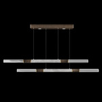 Antonia Linear Pendant - Bronze / Brass / Smoke
