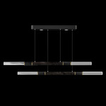 Antonia Linear Pendant - Black / Brass / Charcoal