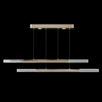 Antonia Linear Pendant - Soft Gold Leaf / Brass / No Skin