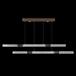 Antonia Linear Pendant - Bronze / Nickel / Smoke