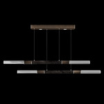 Antonia Linear Pendant - Bronze / Nickel / Charcoal
