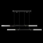 Antonia Linear Pendant - Black / Brass / No Skin