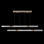 Antonia Linear Pendant - Ombre Bronze / Nickel / Smoke