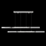 Antonia Linear Pendant - Ombre Silver / Nickel / Smoke