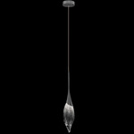 Mayu Pendant - Midnight Steel / Clear-Black