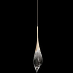 Mayu Pendant - Champagne / Clear-Black