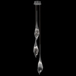 Mayu Pendant - Midnight Steel / Clear-Black