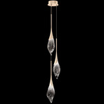 Mayu Pendant - Champagne / Clear-Black
