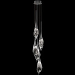 Mayu Pendant - Midnight Steel / Clear-Black