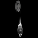 Mayu Adjustable Wall Sconce - Midnight Steel / Clear-Black