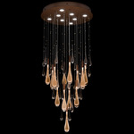 Rain Cascading Pendant - Copper