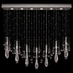 Rain Rectangular Pendant - Silver