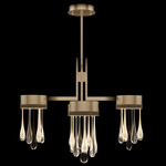 Rain Pendant - Bronze / Gold