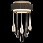 Rain Wall Sconce - Bronze / Gold